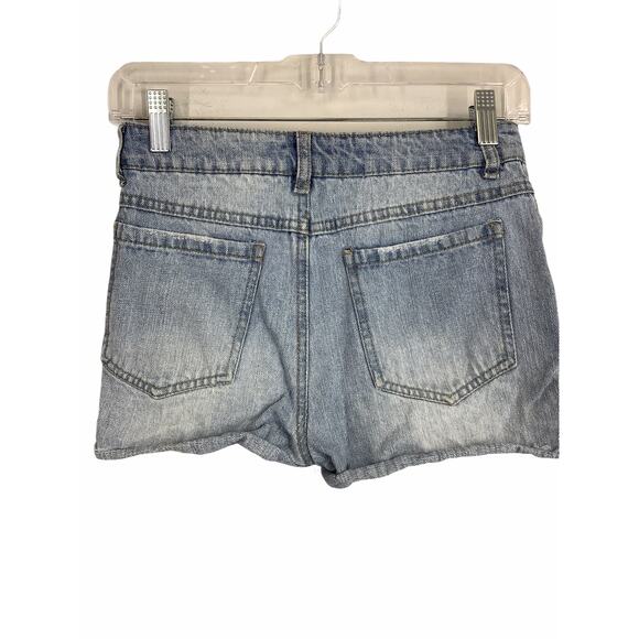 Epic Threads Girls Denim Blue Button-Fly Jean Shorts Kids Youth Size 14 - Picture 4 of 5